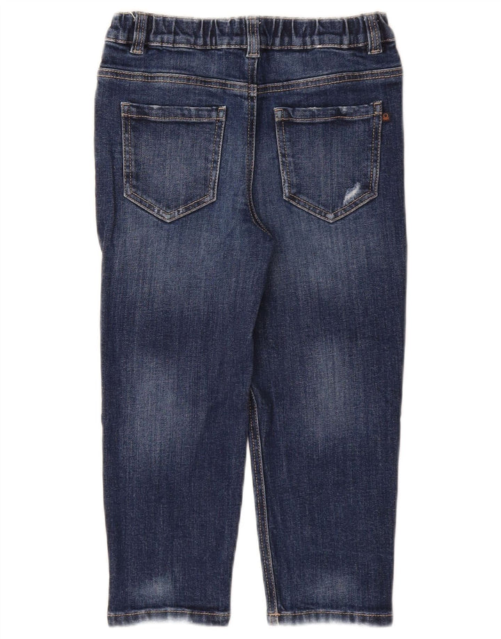 BENETTON Boys Justin Straight Jeans 6-7 ετών W22 L17 Blue Cotton
