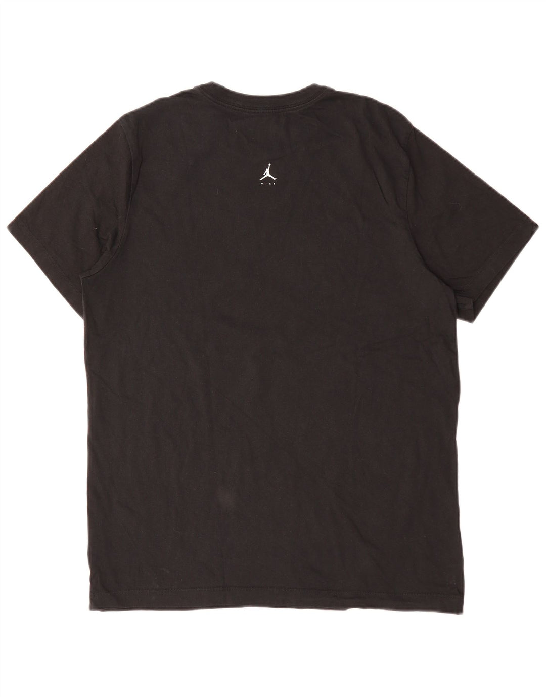 JORDAN Ανδρικό γραφικό T-Shirt Top μεγάλο μαύρο βαμβακερό