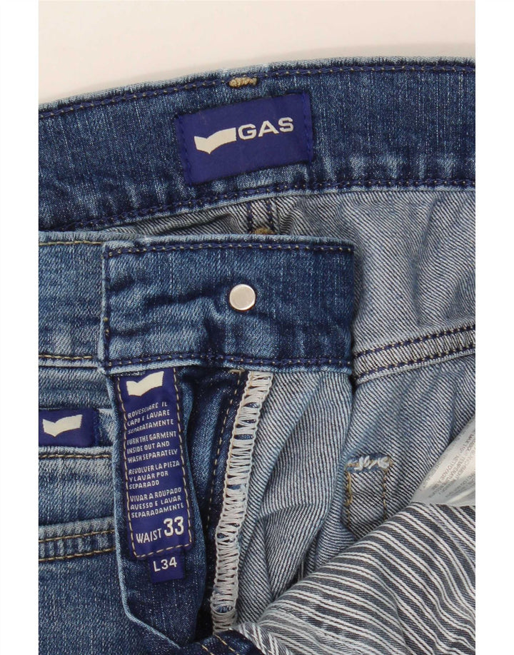 Ανδρικό τζιν Gas Cropped W33 L26 Blue Cotton