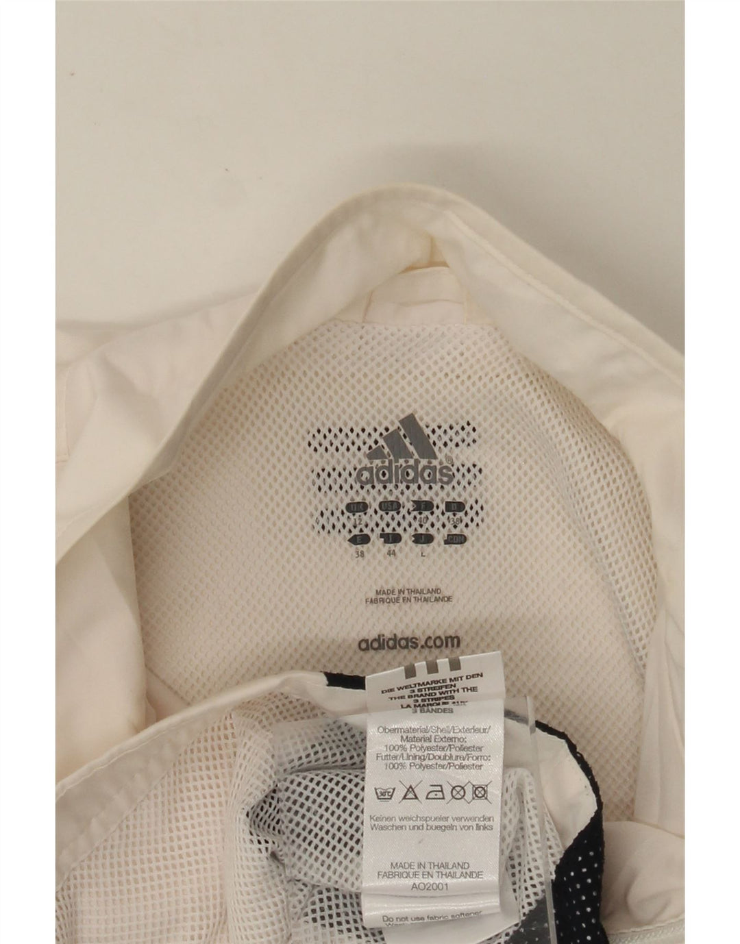 Γυναικεία αθλητική φόρμα ADIDAS Top Jacket UK 12 Medium White Colourblock