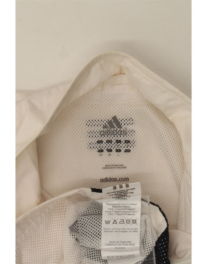 Γυναικεία αθλητική φόρμα ADIDAS Top Jacket UK 12 Medium White Colourblock