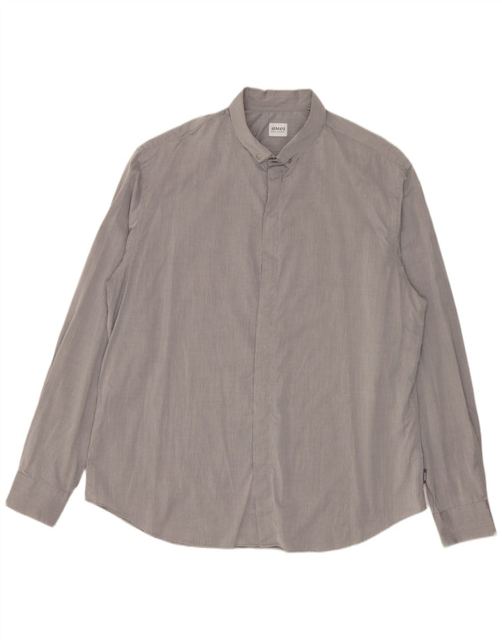 Ανδρικό πουκάμισο Armani Collezioni 2XL Γκρι