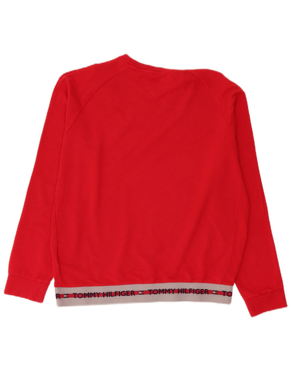 Γραφικό ανδρικό φούτερ Tommy Hilfiger Jumper XL Κόκκινο βαμβακερό