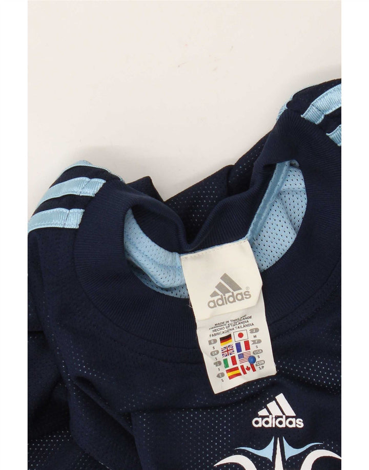 Ανδρικό γραφικό γιλέκο Adidas Small Navy Blue Polyester