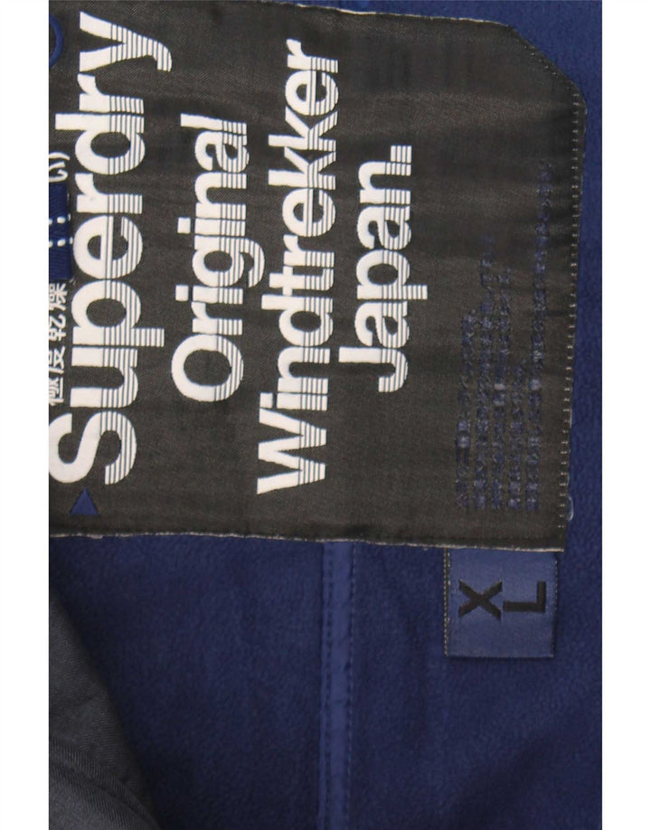 Superdry Ανδρικό Windtrekker Windbreaker Jacket UK 42 XL Navy Blue Polyester