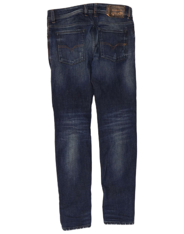 DIESEL Ανδρικό Sleenker Distressed Slim Skinny Jeans W30 L30 Blue Cotton