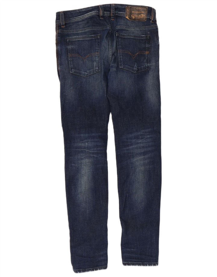 DIESEL Ανδρικό Sleenker Distressed Slim Skinny Jeans W30 L30 Blue Cotton