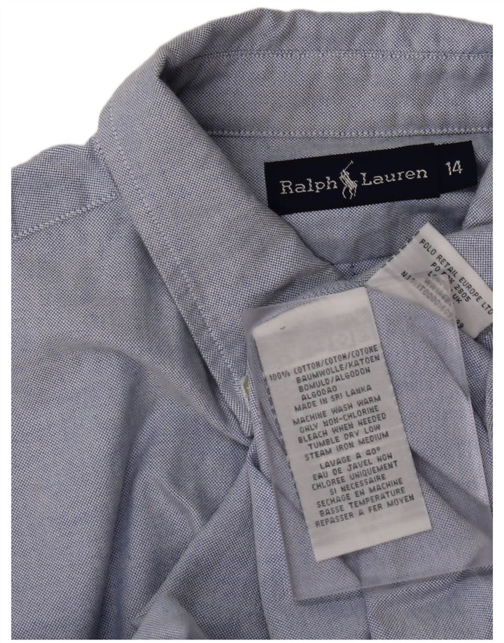 RALPH LAUREN Αγόρι πουκάμισο 13-14 ετών Μπλε βαμβακερό