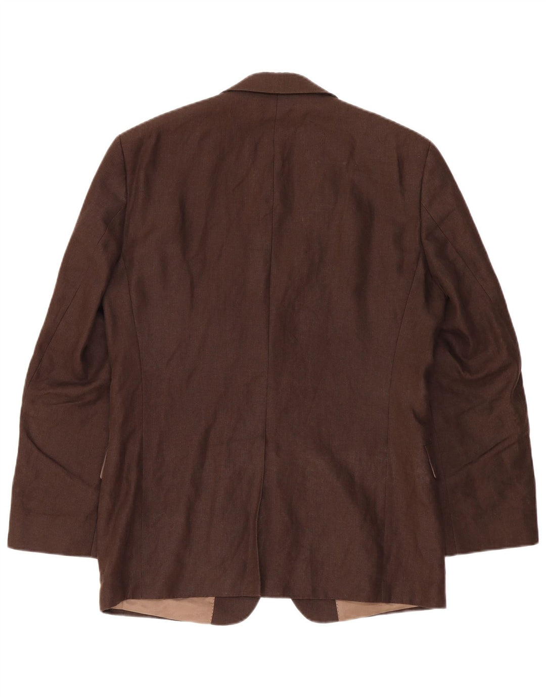 SOLBIATI Ανδρικό Μπουφάν Blazer 2 Κουμπιών IT 48 Μεσαίο Καφέ Λινό