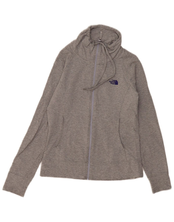 The North Face γυναικεία αθλητική φόρμα Top Jacket UK 10 Small Grey Flecked Cotton