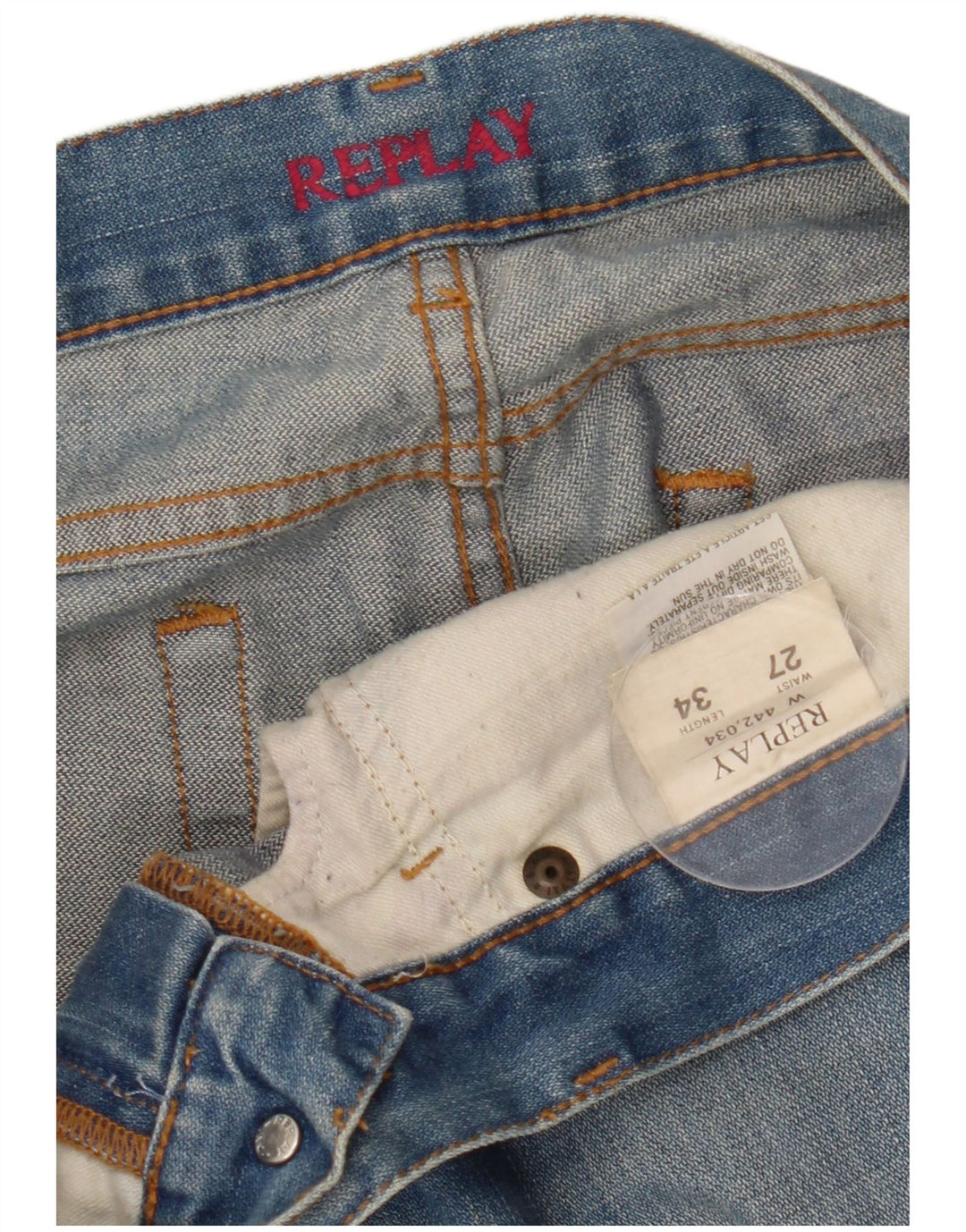 Replay Γυναικείο Bootcut Jeans W27 L30 Μπλε βαμβακερό