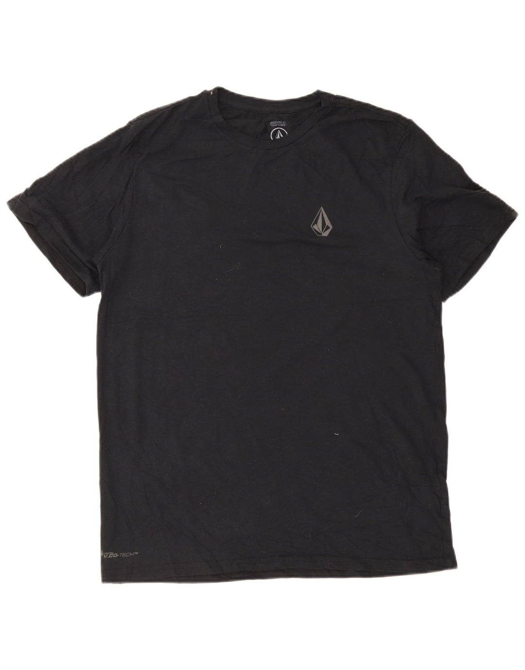 Ανδρικό T-Shirt με μοντέρνα εφαρμογή Volcom Top μεγάλο μαύρο βαμβακερό