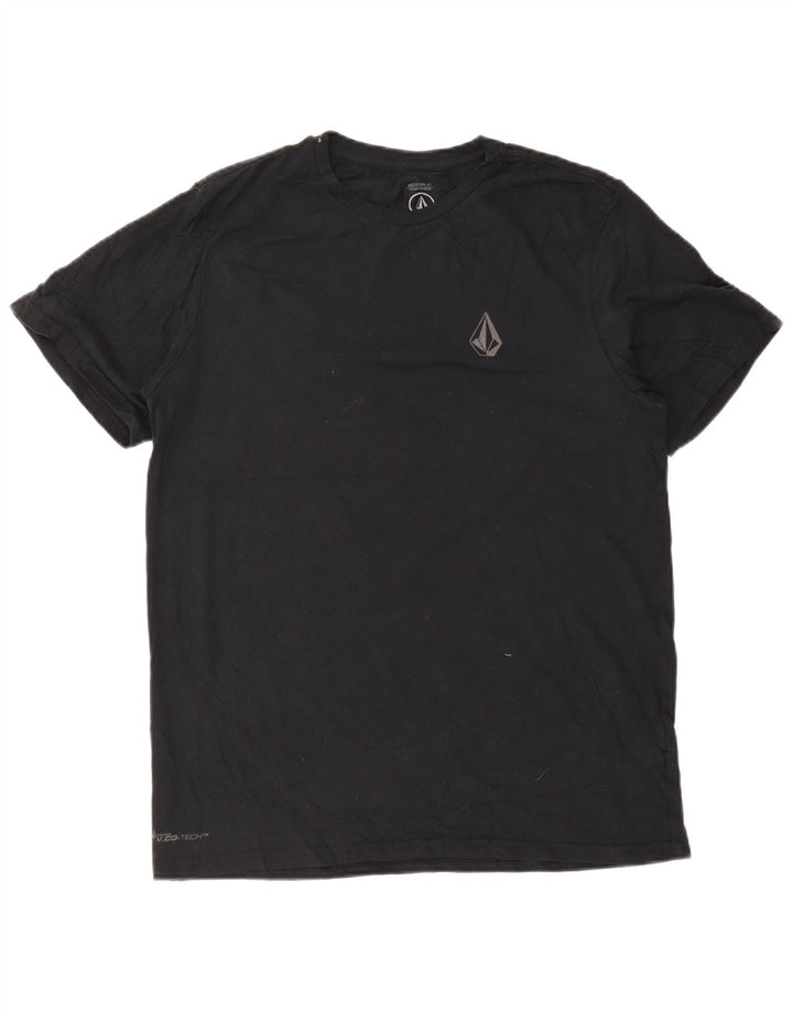 Ανδρικό T-Shirt με μοντέρνα εφαρμογή Volcom Top μεγάλο μαύρο βαμβακερό