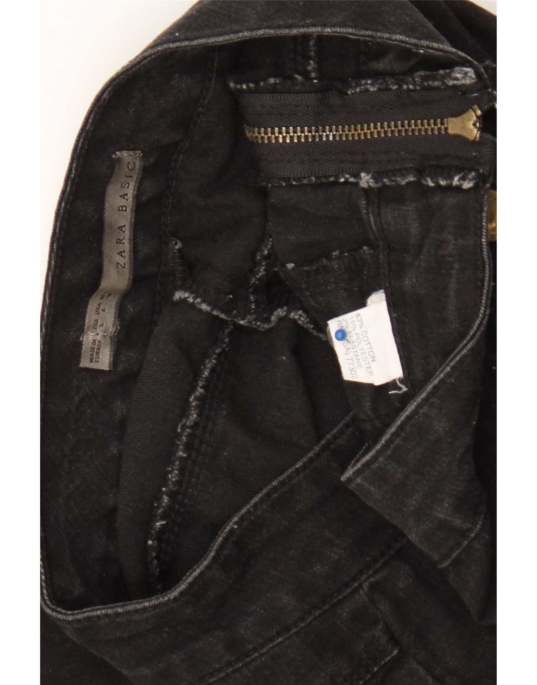 Zara Γυναικείο Jegging Τζιν μεγάλο W30 L29 Μαύρο βαμβακερό