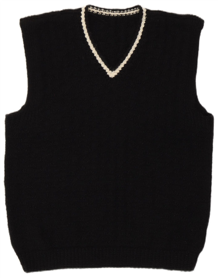 Vintage γυναικείο γιλέκο Tank Top UK 16 Large Black Retro