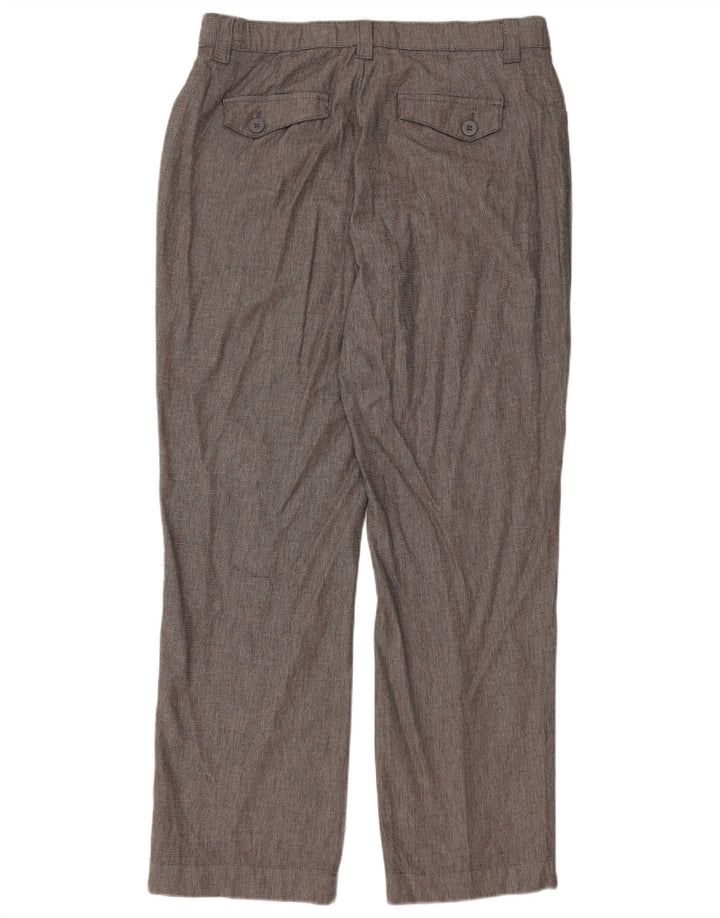 Γυναικείο ίσιο casual παντελόνι LEE US 12 Large W34 L30 Grey Check Cotton