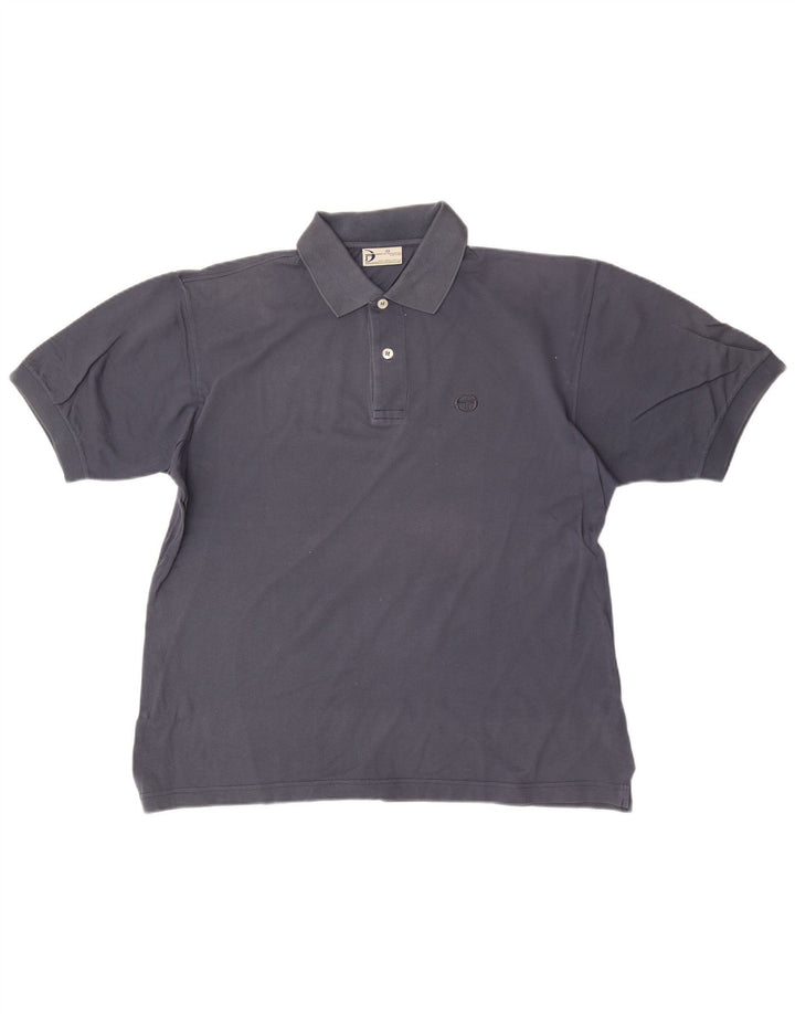 Sergio Tacchini Ανδρικό μπλουζάκι πόλο μεγάλο μπλε ναυτικό