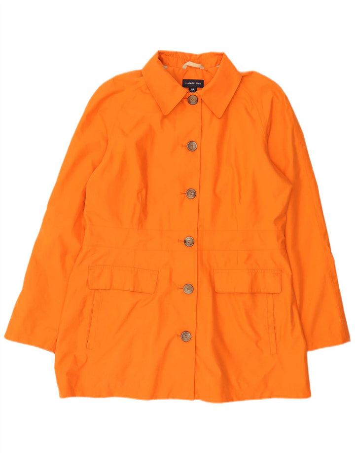 Lands End Γυναικείο τζάκετ Blazer UK 16 Μεγάλο Πορτοκαλί Πολυεστέρας