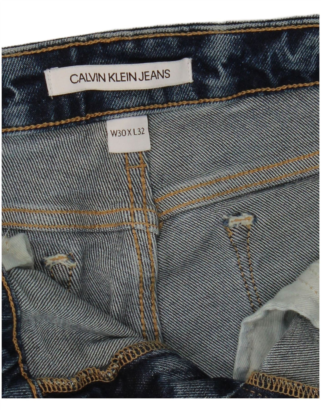 CALVIN KLEIN Ανδρικό τζιν Distressed Cropped Slim W30 L25 Blue