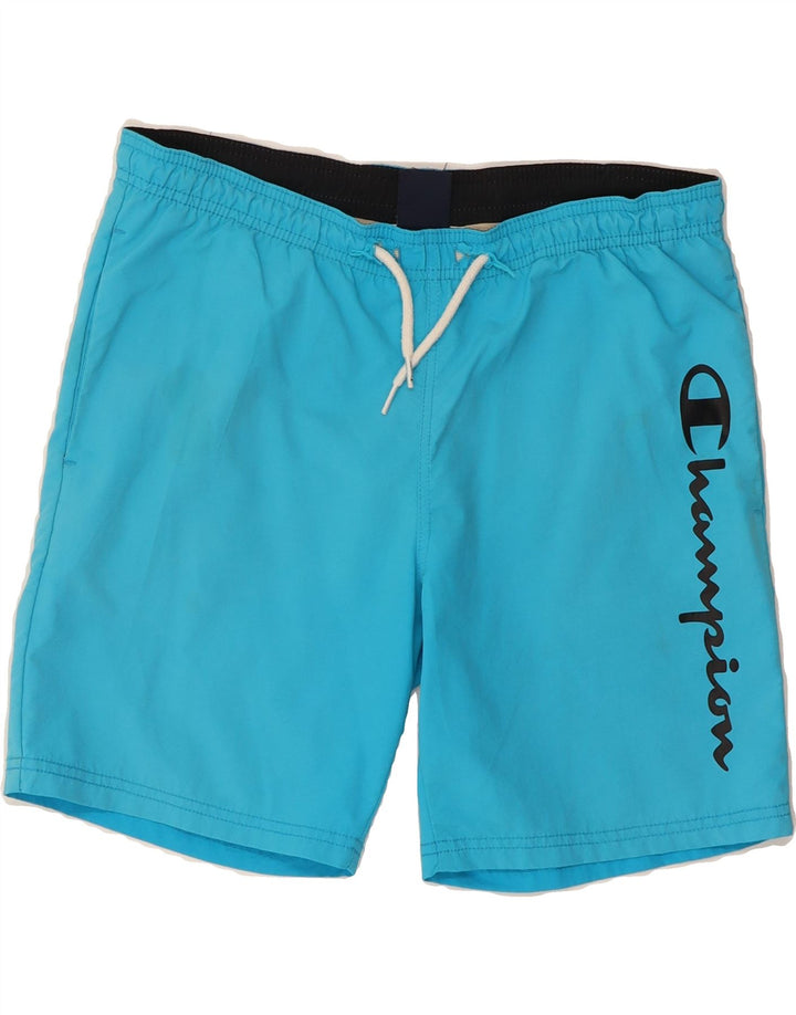 CHAMPION Boys Swimming Shorts 13-14 Years XL Blue Vintage Champion and Second-Hand Champion from Messina Hembry 