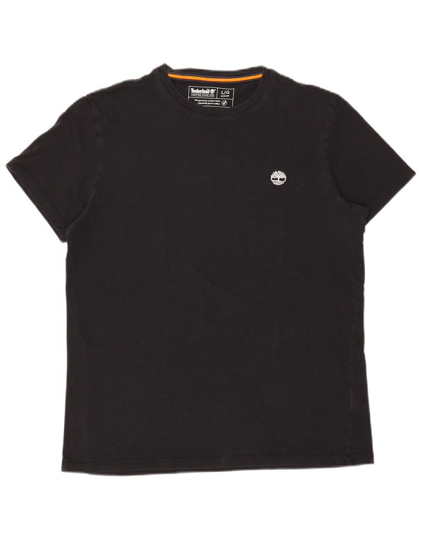 Ανδρικό T-Shirt Timberland Slim Fit Top Large Μαύρο