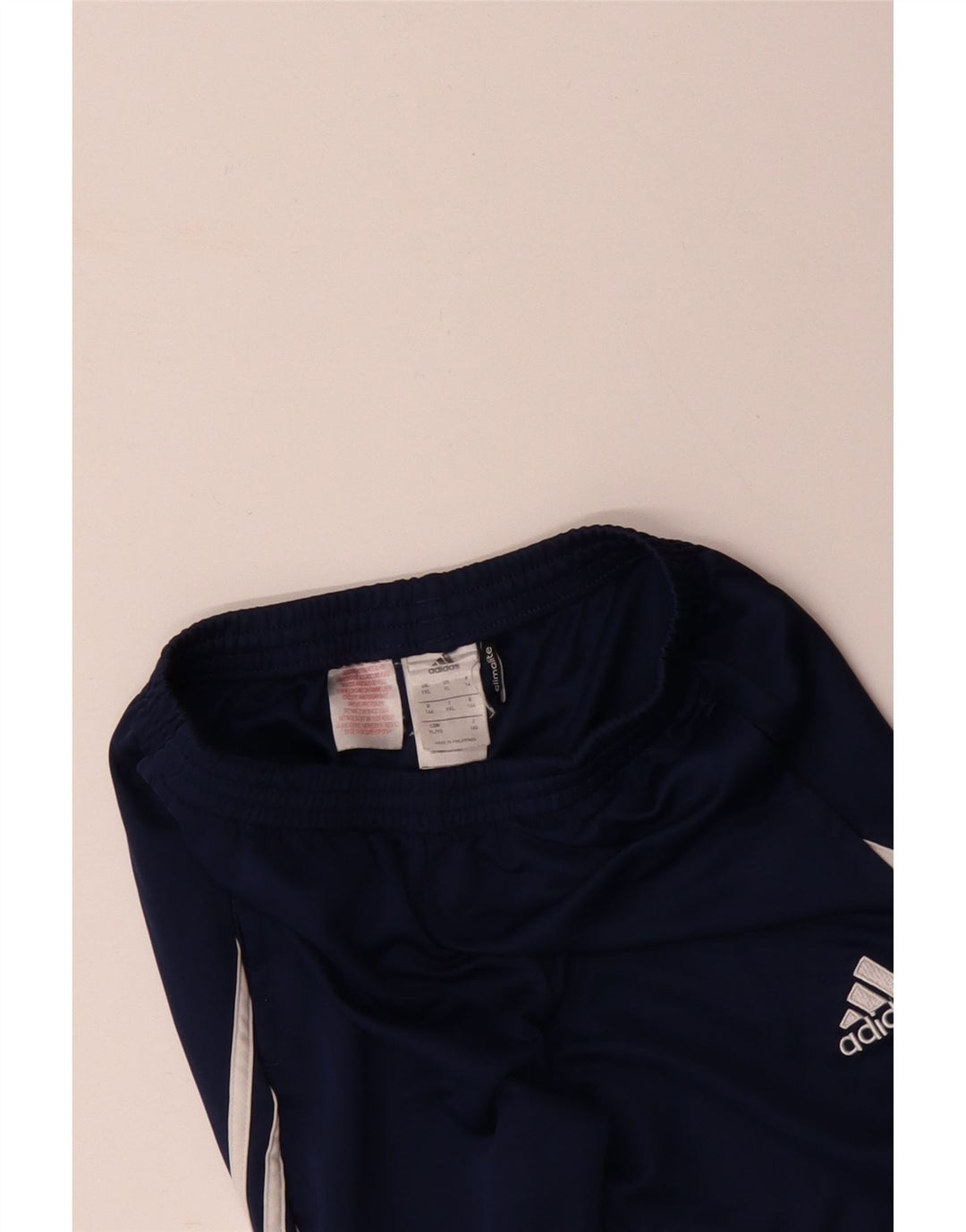 Παντελόνι αθλητικής φόρμας ADIDAS Boys Climalite 13-14 ετών μπλε πολυεστέρα