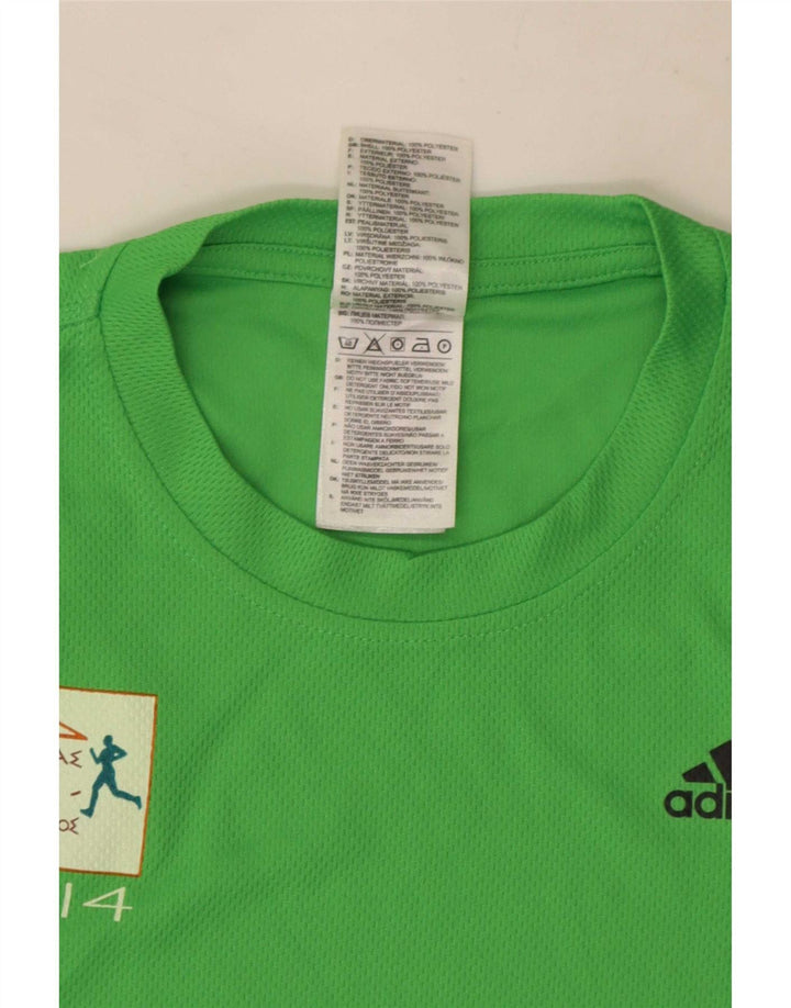 Adidas Ανδρικό T-Shirt Aohna Graphic Top μεσαίο πράσινο πολυεστέρας