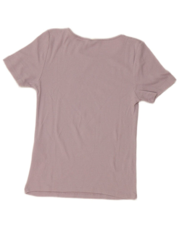 Γυναικείο μπλουζάκι Levi's Crop Top UK 10 Small μωβ βαμβακερό