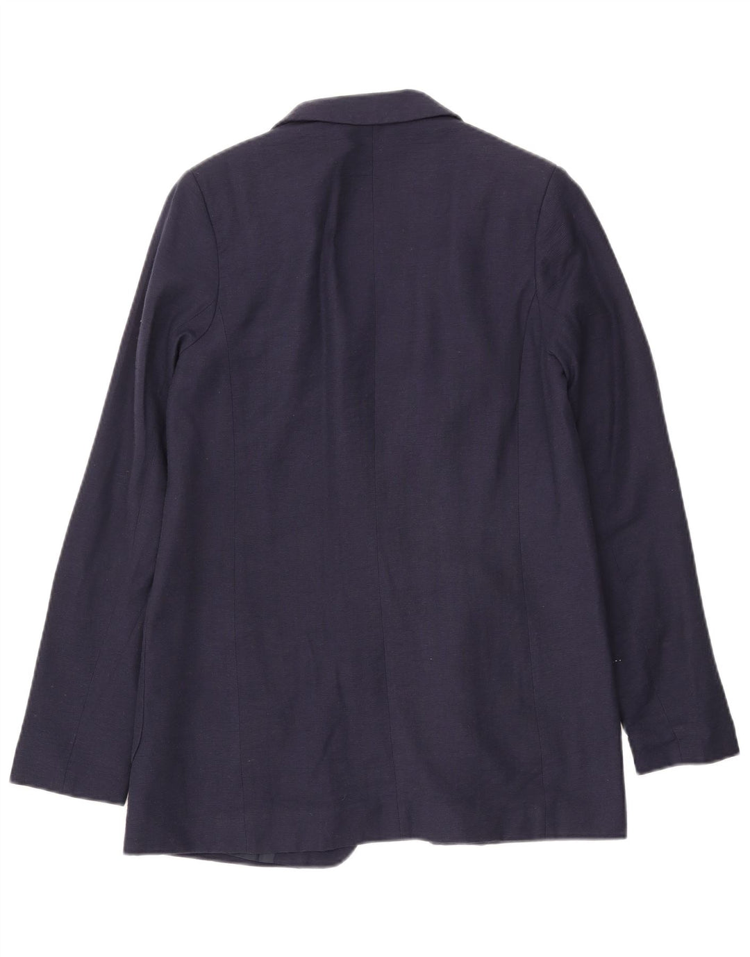 WAREHOUSE Womens 1 Button Blazer Jacket UK 10 Small Navy Blue Viscose