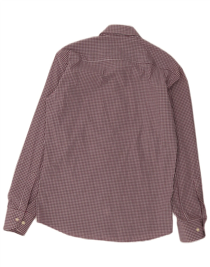 Ανδρικό πουκάμισο Gant μεγάλο μπορντό Gingham