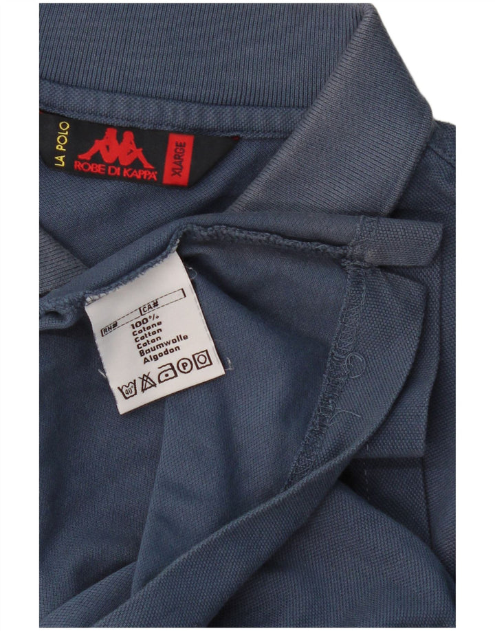 Ανδρικό μπλουζάκι πόλο KAPPA XL Navy Blue Cotton