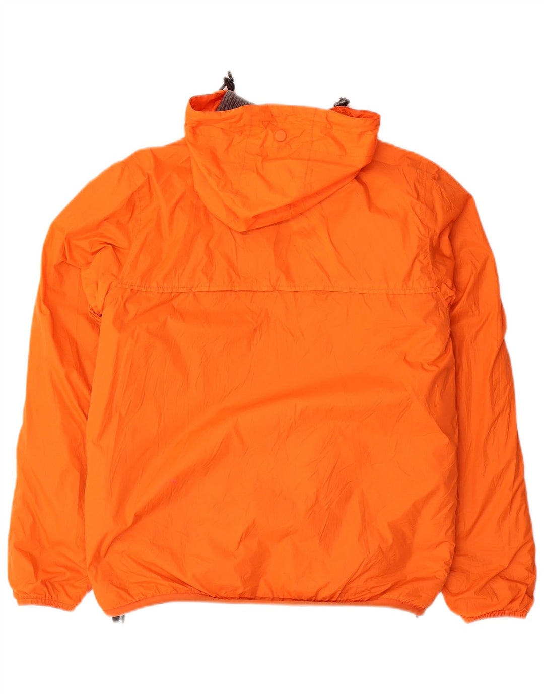 K-WAY Ανδρικό αναστρέψιμο μπουφάν με κουκούλα UK 36 Small Grey Polyamide