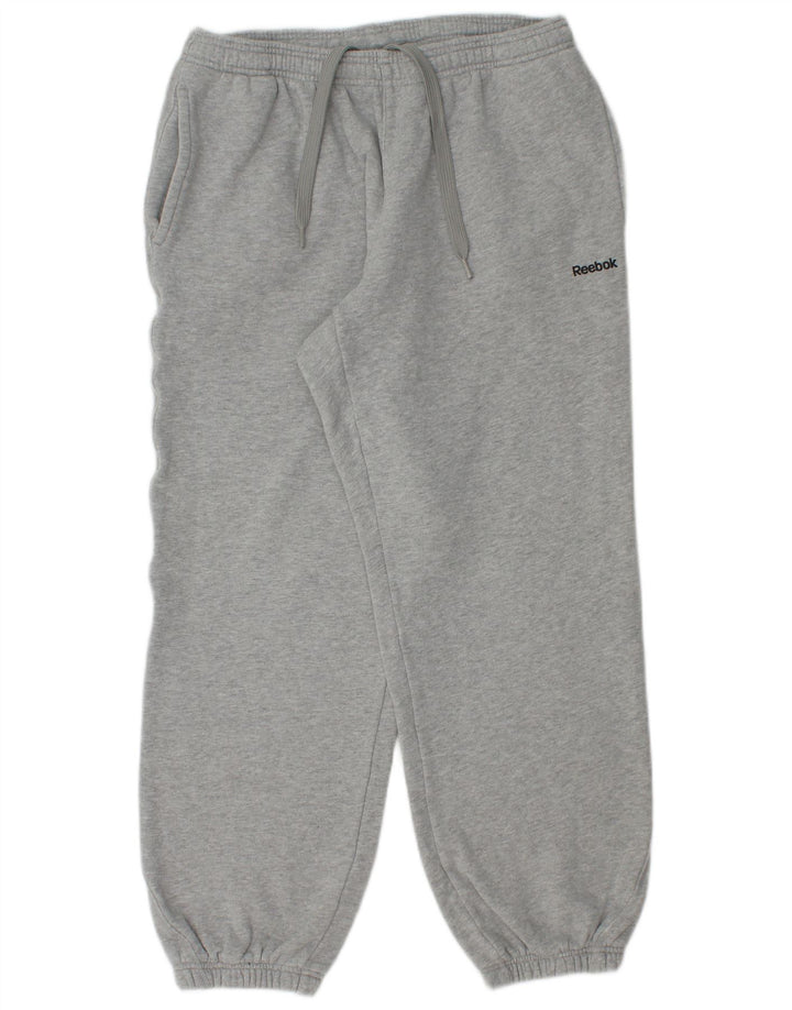 Ανδρική φόρμα Reebok Παντελόνι Joggers Βαμβακερό μεσαίο γκρι