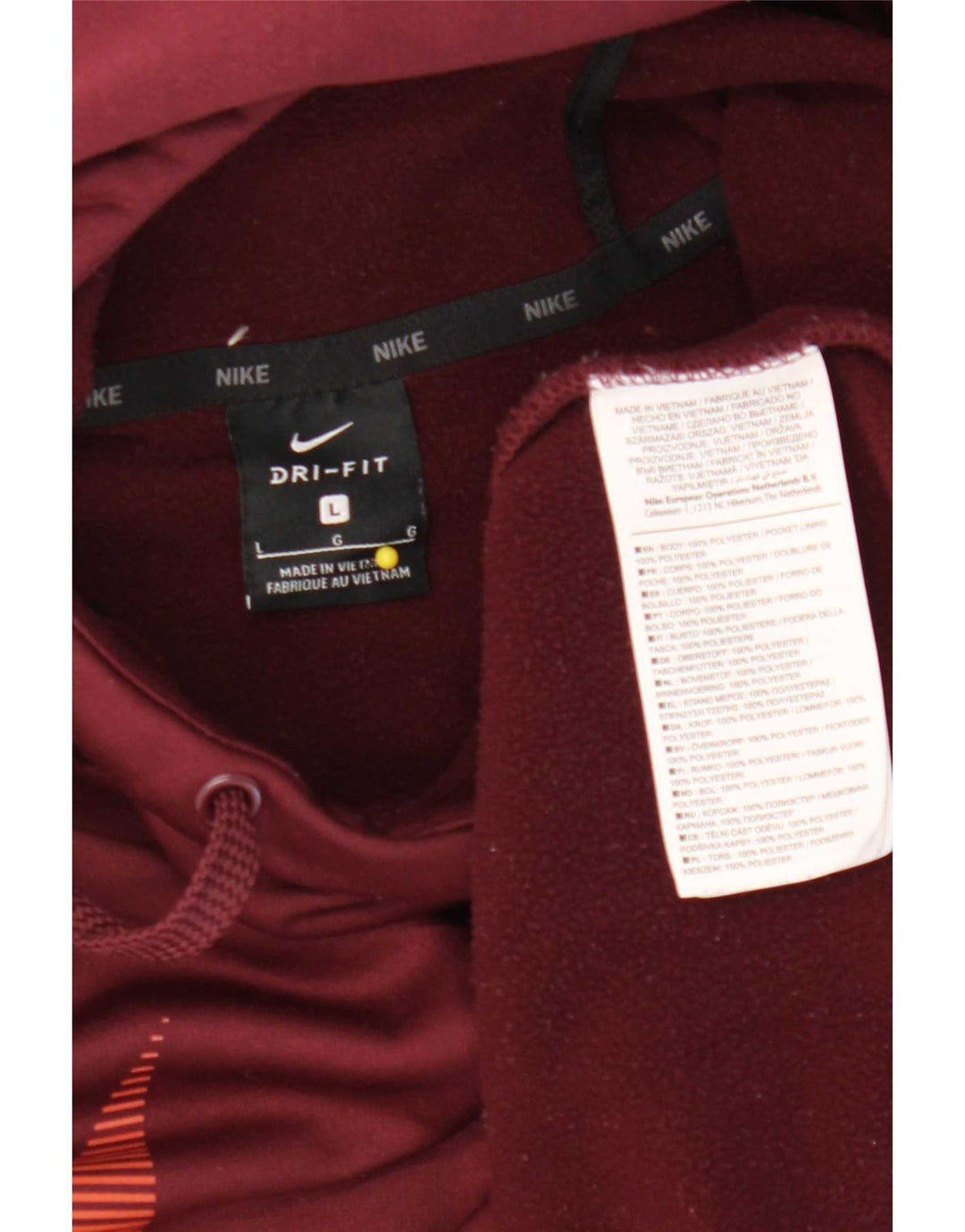 Μεγάλο καφέ πολυεστέρας Nike Mens Dri Fit Graphic Hoodie Jumper
