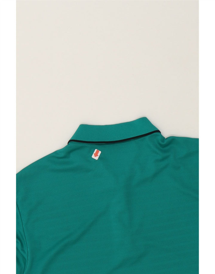 ADIDAS Mens Climacool Polo Shirt Small Turquoise Polyester Vintage Adidas and Second-Hand Adidas from Messina Hembry 