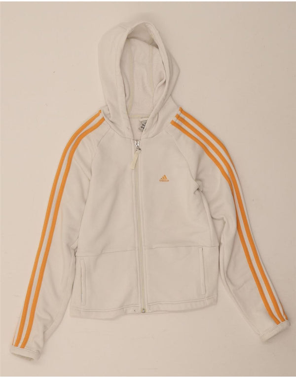 Adidas Γυναικείο Hoodie Jumper UK 10 Small White Polyester