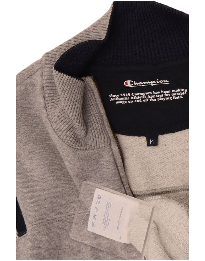 Champion γυναικείο φούτερ με φερμουάρ Jumper UK 12 Medium Grey Colourblock