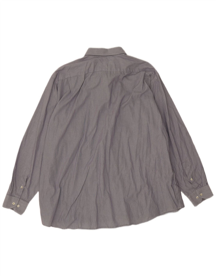 Ανδρικό πουκάμισο Lacoste, μέγεθος 45 XL, βαμβακερό με ρίγες μπλε