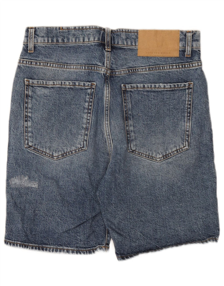 Zara Ανδρικό τζιν σορτς EU 40 Medium W31 Μπλε βαμβακερό