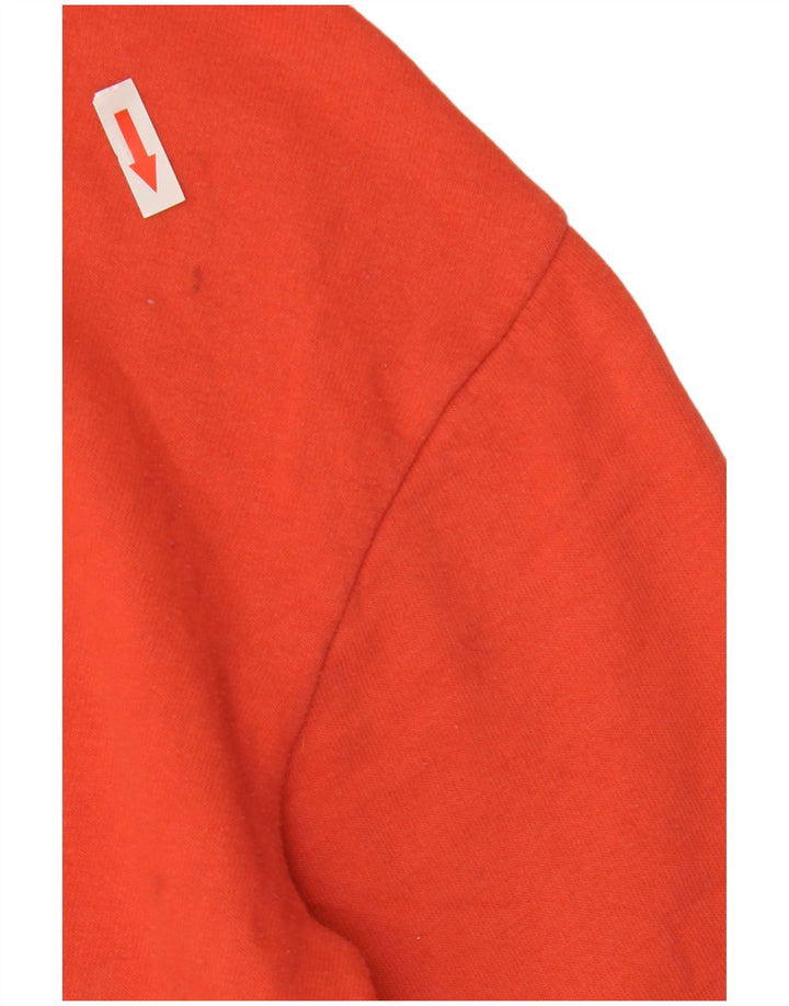 Marks & Spencer Γυναικείο Hoodie Jumper UK 12 μεσαίο βαμβακερό πορτοκαλί