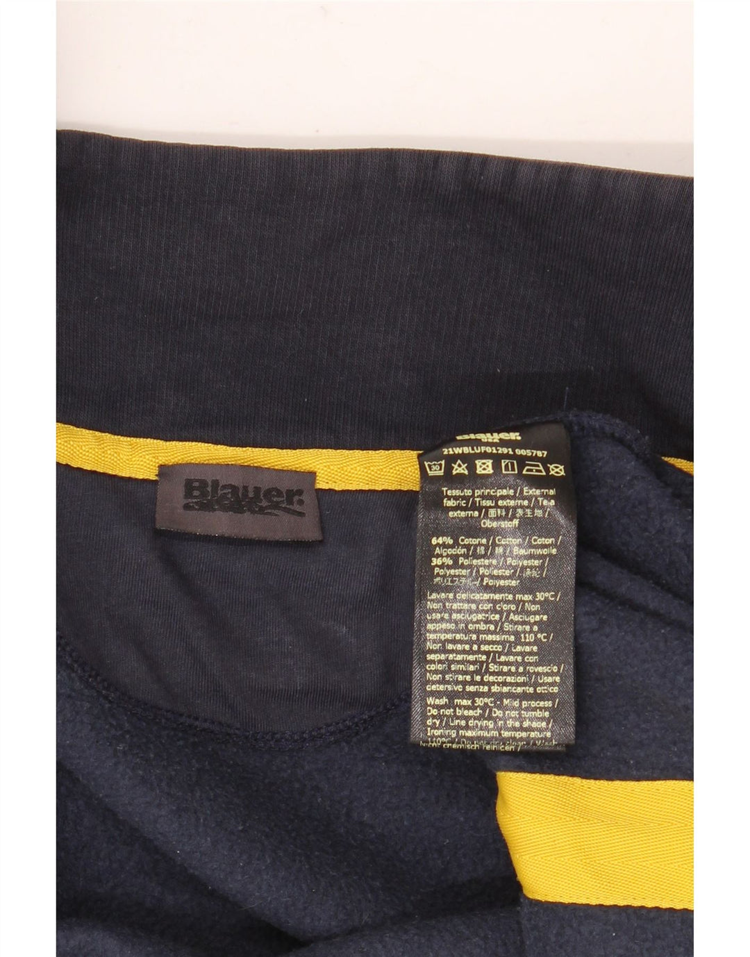 Ανδρική φόρμα Blauer Top Jacket Μεγάλο Navy Blue από βαμβάκι