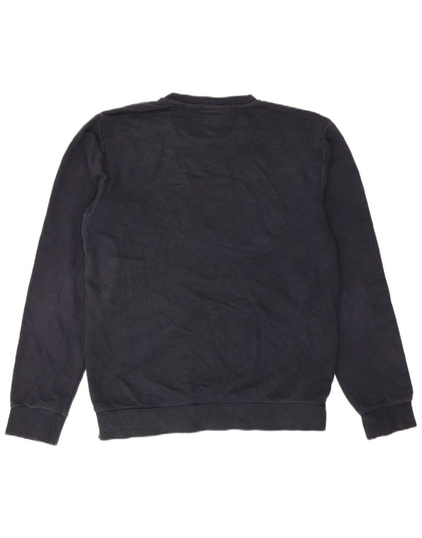 Adidas Mens Sweatshirt Jumper Medium Navy Blue Cotton