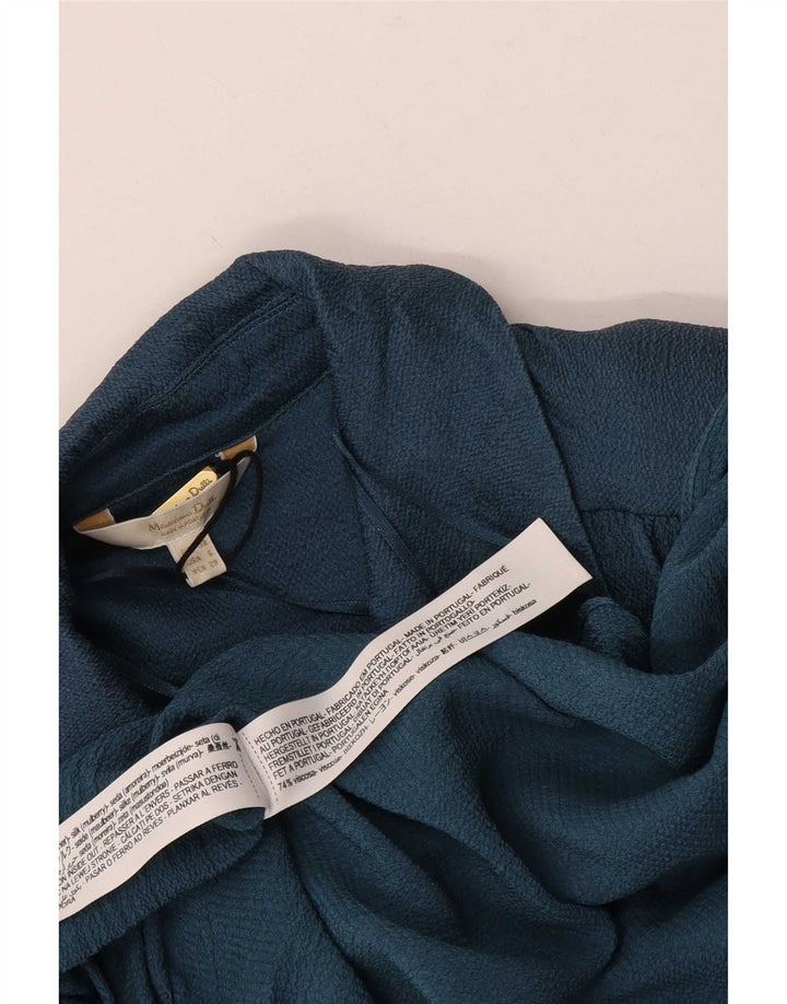 Massimo Dutti Γυναικείο μάξι πουκάμισο φόρεμα EU 38 Medium Navy Blue Viscose