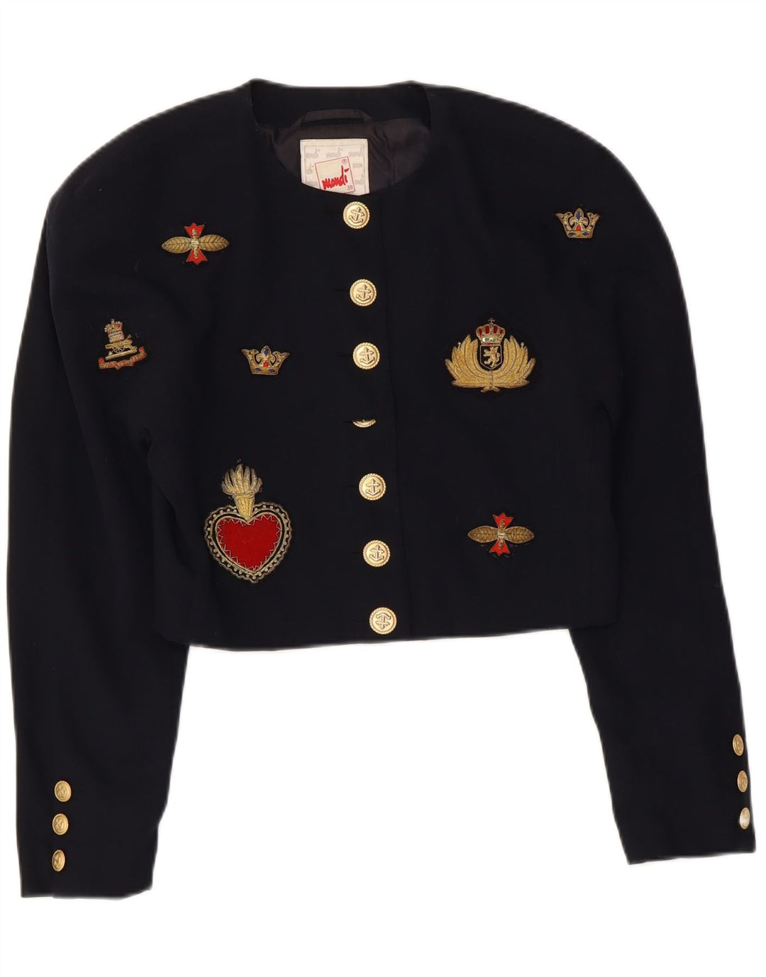 Mondi Γυναικείο Crop Graphic Bolero Jacket EU 38 Medium Navy Blue