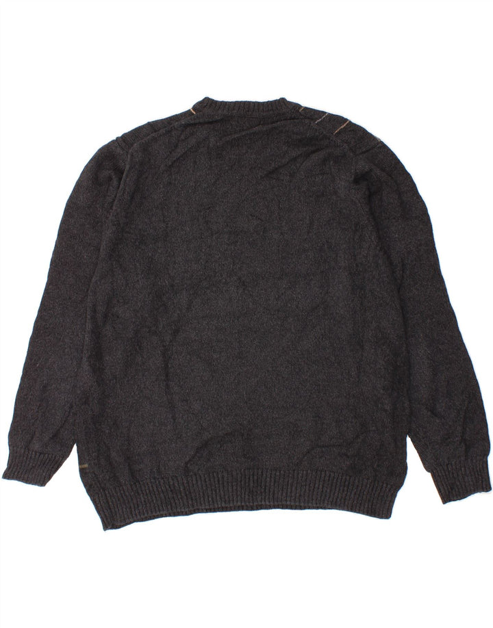 DOCKERS Ανδρικό πουλόβερ με λαιμόκοψη 2XL γκρι βαμβακερό