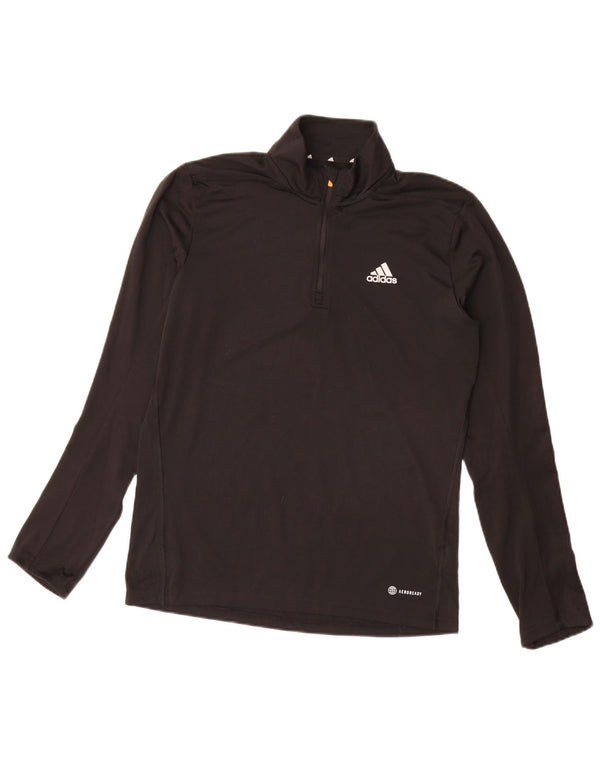 Adidas ανδρική φόρμα πουλόβερ με φερμουάρ Aeroready Top Small Black Polyester