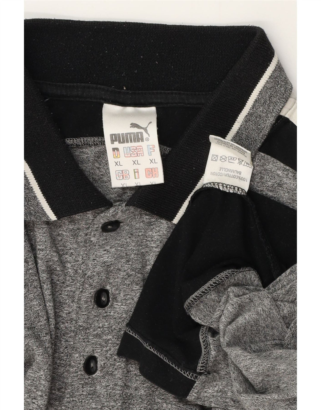 Ανδρικό πουκάμισο πόλο PUMA XL Γκρι, βαμβακερό