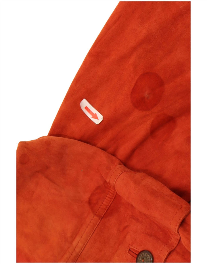 Γυναικείο Suede Jacket Bottega UK 12 Medium Orange