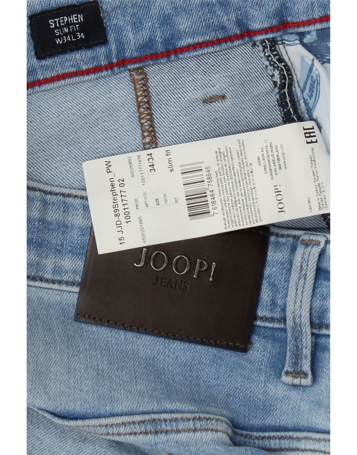 Joop Ανδρικό Τζιν Stephen Slim W34 L32 Μπλε βαμβακερό