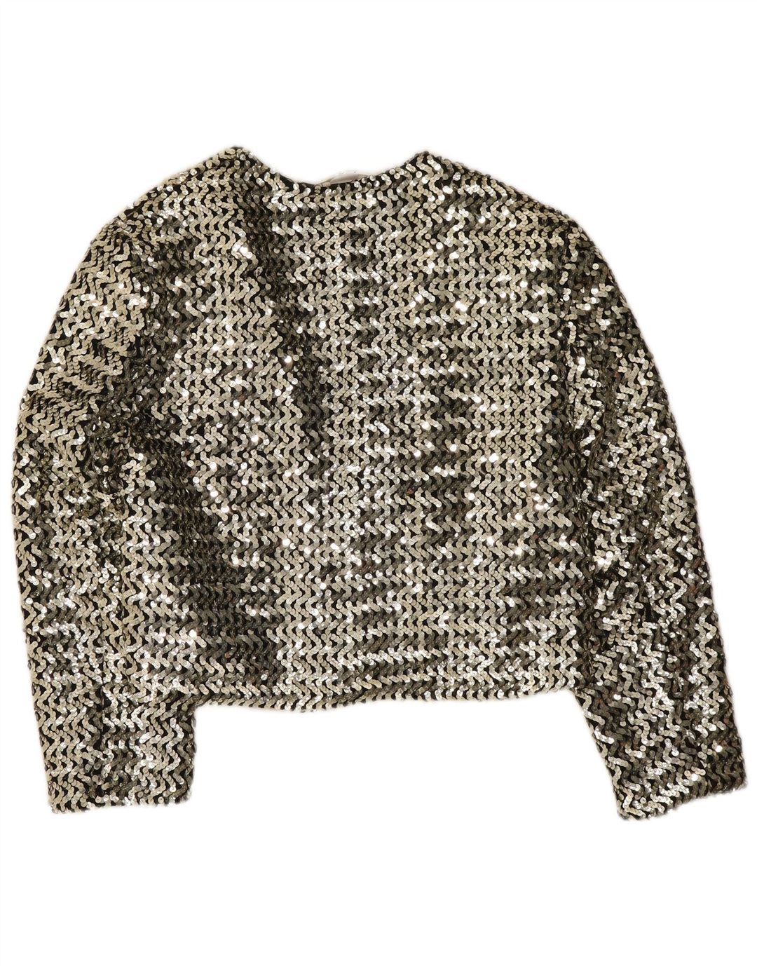 Jean Claire Γυναικείο μπουφάν 3/4 με παγιέτα Blazer IT 42 Medium Silver